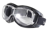 Padded Airfoil 'Fit Over Glasses' Riding Goggles (Black Frame/Clear Lens) by Pacific Coast - Cycle Clear