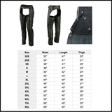Double Deep Pocket Thermal Lined Chaps Unisex by Daniel Smart - Cycle Clear