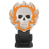Weather Proof Boot Straps - Flaming Skull, 6 Inch