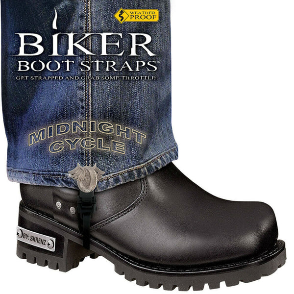 Weather Proof Boot Straps - Midnight Cycle, 6 Inch