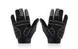 Mens Full Finger Skeleton Gloves - Cycle Clear
