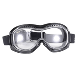 Padded Airfoil 'Fit Over Glasses' Riding Goggles (Black Frame/Clear Lens) by Pacific Coast - Cycle Clear
