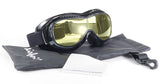 Padded Airfoil 'Fit Over Glasses' Riding Goggles (Black Frame/Yellow Lens) by Pacific Coast - Cycle Clear