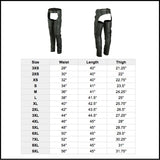 Unisex Economy Double Deep Pocket Chaps by Daniel Smart - Cycle Clear