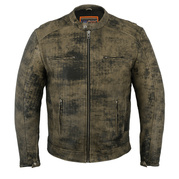 Men's Antique Brown Cruiser Jacket - Cycle Clear