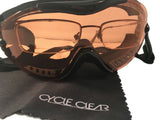 Cycle Clear ZL3 - Over Glasses Motorcycle Goggles - Amber Lens - Cycle Clear