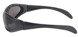 Chopper Style Glasses(Black Frame/Smoke Lens) by Pacific Coast - Cycle Clear