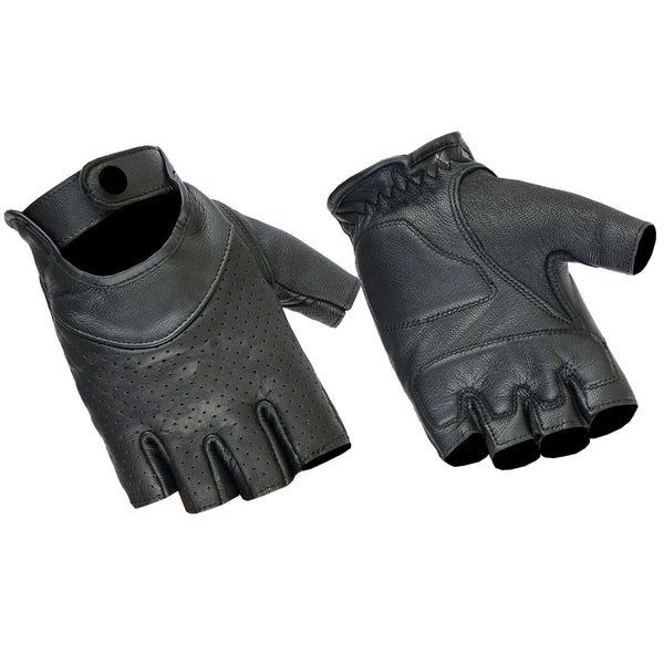Women's Perforated Fingerless Gloves - Cycle Clear