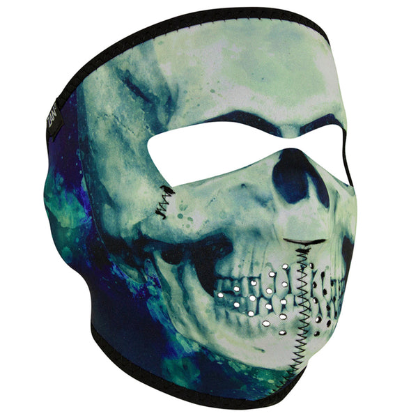 Full Face Mask - Neoprene - Paint Skull - Cycle Clear