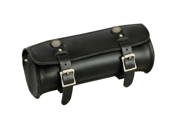 Premium Large Leather Round Tool Bag By Daniel Smart - Cycle Clear