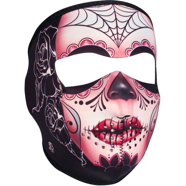Full Face Mask - Neoprene - Sugar Skull - Cycle Clear