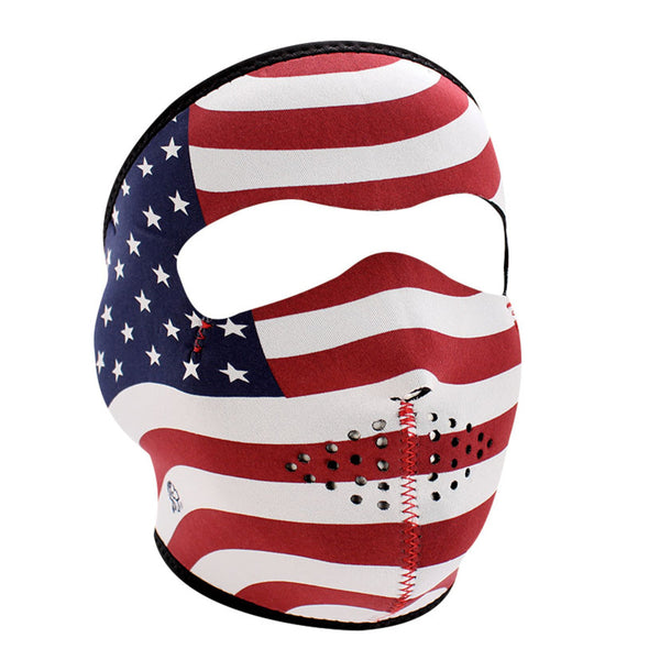 Full Face Mask - Neoprene - Stars and Stripes - Cycle Clear