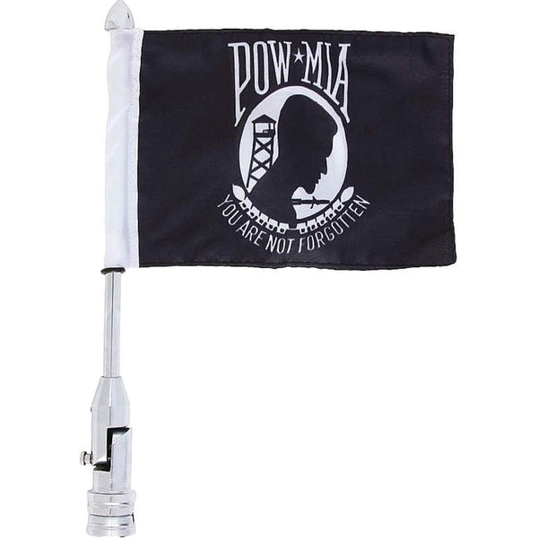 POW/MIA Flag With Flagpole Mount