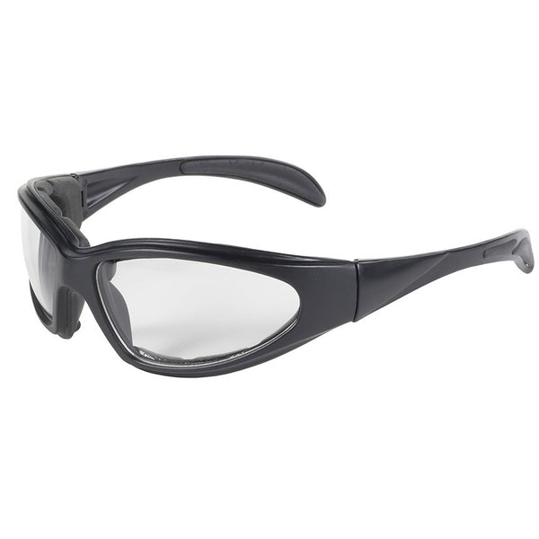 Chopper Style Glasses(Black Frame/Clear Lens) by Pacific Coast - Cycle Clear
