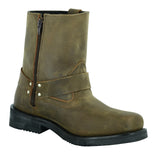 Men's Side Zipper Waterproof Boots - Brown