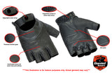 Women's Perforated Fingerless Gloves